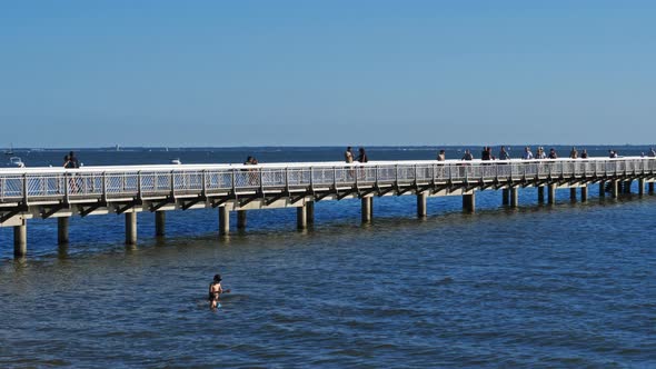 Andernos les Bains, Gironde, Arcachon bay, France.