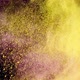 Pink and yellow powder explosion on black - VideoHive Item for Sale