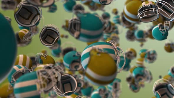 Multiple Helmet Sports Background Green alt