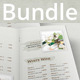 Restaurant Menu and Promotional Set Bundle - GraphicRiver Item for Sale