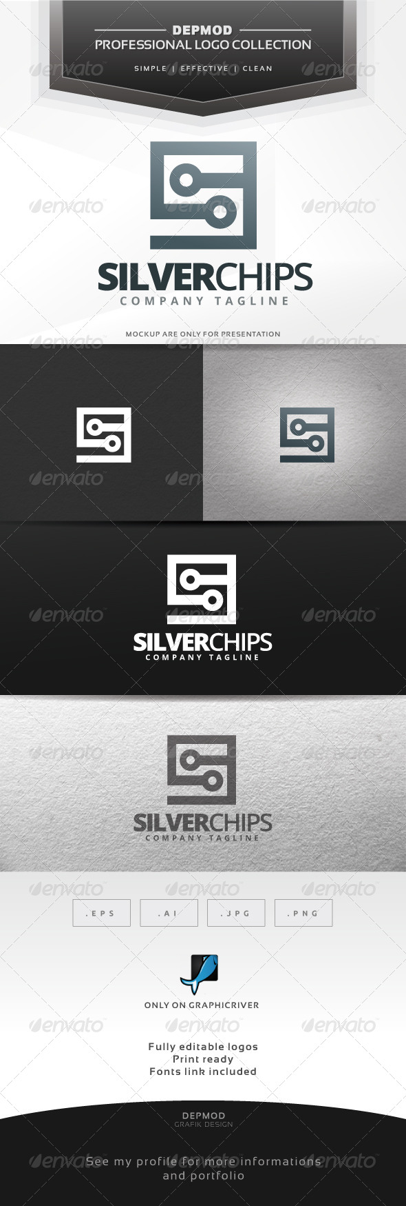 Silver Chip Logo