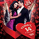 Valentines Day Party Flyer - GraphicRiver Item for Sale