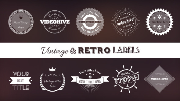 Vintage & Retro Labels alt