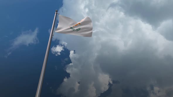 Cyprus Flag Waving 2K