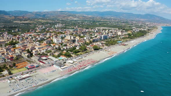 Locri coast in summer