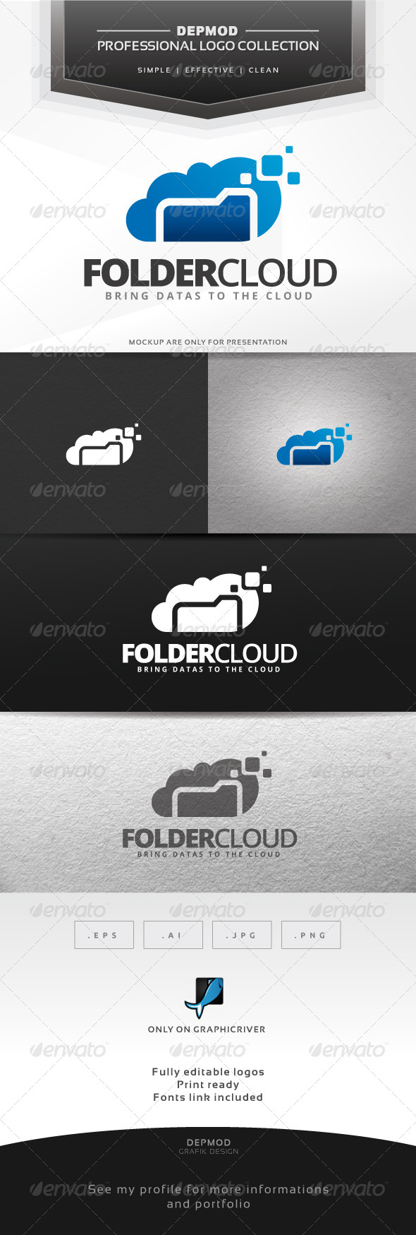 Folder Cloud Logo