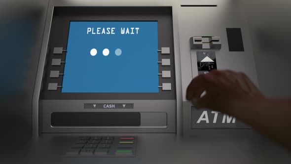 Customer Insert Card in the Atm and Check Balance