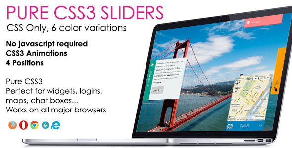 Pure CSS3 Sliders