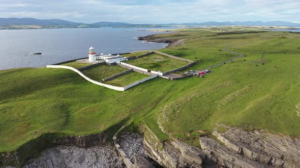 Aerial View of the Beautiful Coast at St. John's Point, County Donegal, Ireland