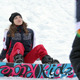 Girl Snowboarder Lying in the Snow - VideoHive Item for Sale