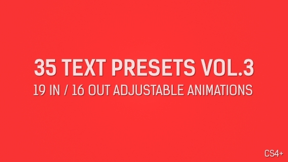 35 Text Presets Vol.3