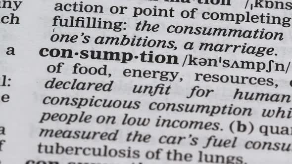 Consumption, Pencil Pointing Word in Dictionary, Goods or Energy Usage, Power