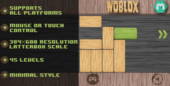 Woblox - HTML5 Game (Construct 2 & Construct 3)