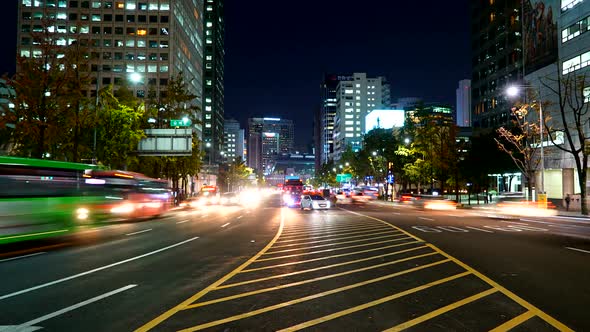 Time lapse of Seoul City in South Korea