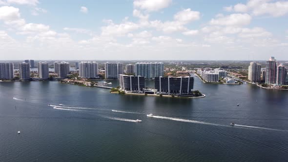 Aerial Footage Aventura Florida On The Bay