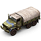 Military Modern War Transport Truck (Blue) - 3DOcean Item for Sale