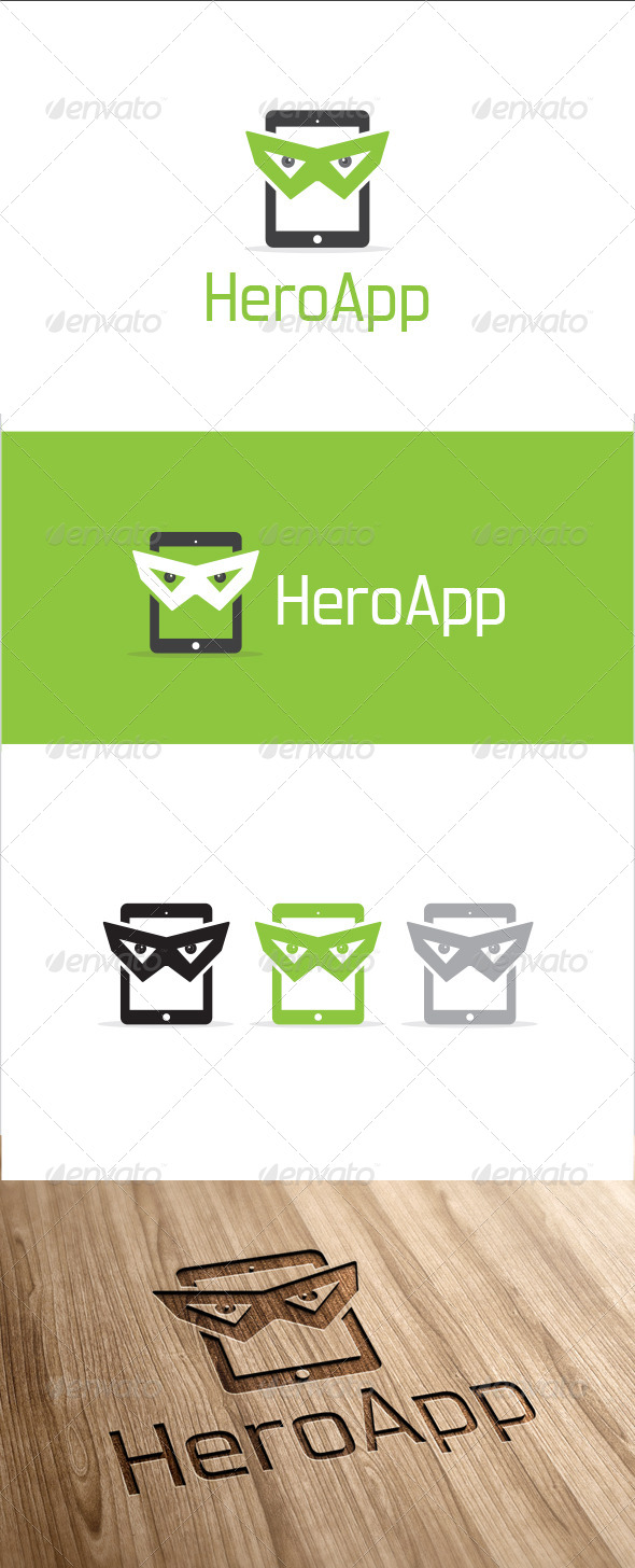 Hero App Logo Template