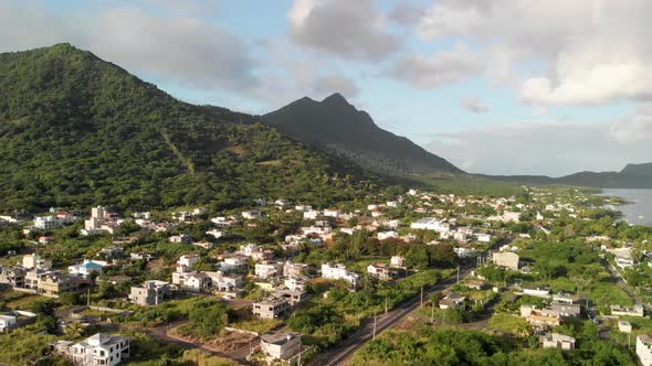 Le Morne Beach Aerial View Mauritius