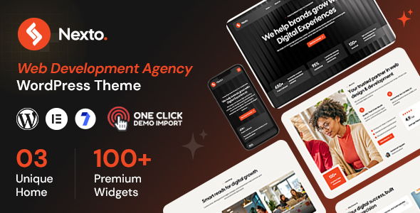 Nexto - Web Development Agency WordPress Theme