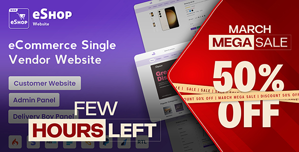 eShop Web - eCommerce Single Vendor Website