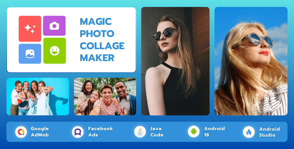 Magic Photo Collage Maker with AdMob Ads Android