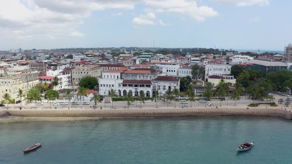 Aerial Shot Zanzibar Tanzania