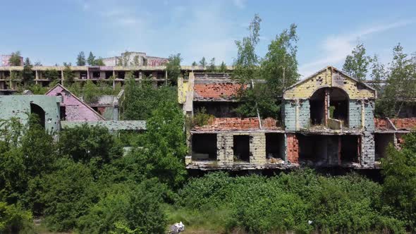 Destroyed and Abandoned Buildings in Sarajevo 4K