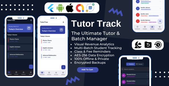 TutorTrack - Multi-Batch Tutor Management System for Independent Educators