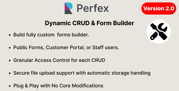 Dynamic CRUD & Form Builder for Perfex CRM