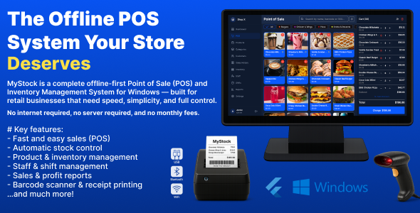 MyStock - Offline POS System for Windows - Point of Sale, Stock & Inventory Management