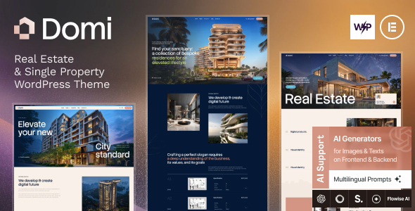Domi - Real Estate & Single Property WordPress Theme