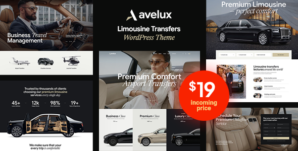 Avelux - Limousine Transfers WordPress Theme
