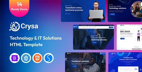Crysa – IT Solutions & SaaS HTML Template