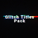 Digital Glitch Titles Pack - VideoHive Item for Sale