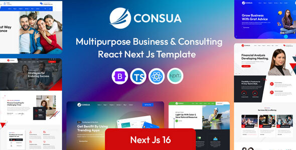 Consua - Consulting Business Next Js Template (Next 16)