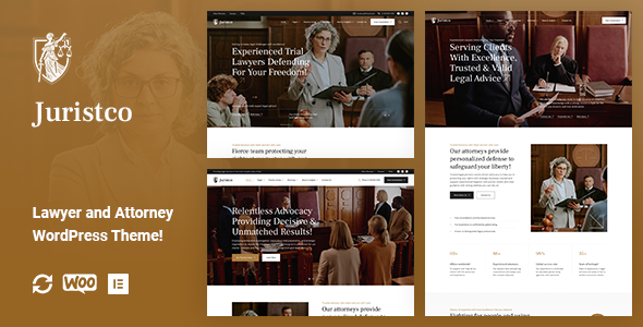 Juristco – Lawyer & Attorney WordPress Theme for Law Firms