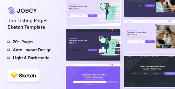 Jobcy - Sketch Job Portal & Recruitment Template