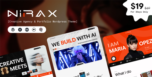 Nirax - Creative Agency & Portfolio WordPress Theme