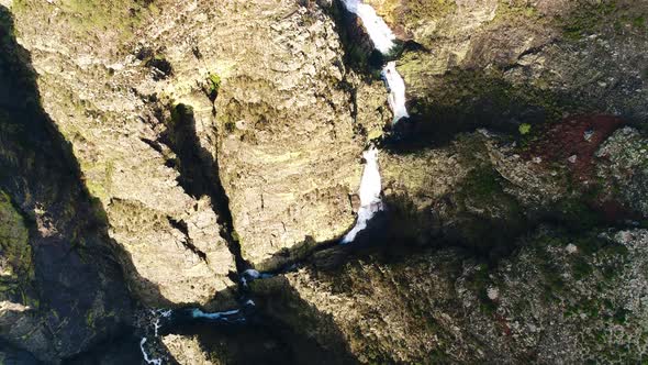 Mountain Cliff Aerial View