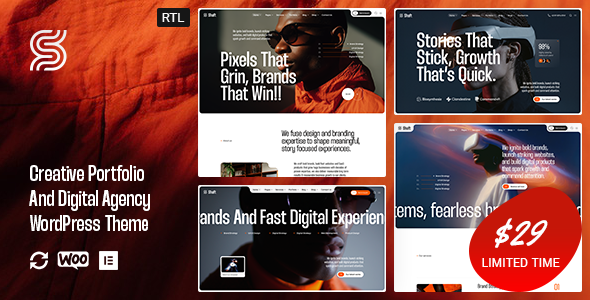 Shaft – Creative Portfolio And Digital Agency WordPress Theme