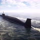 Submarine Floating in Ocean 4k - VideoHive Item for Sale