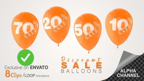 Promotional Sale Discount Balloons