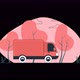 4K Transparent Flat Delivery Truck Animation - VideoHive Item for Sale