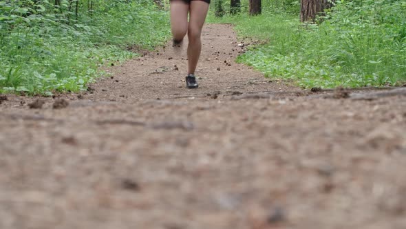 Sportswoman on a Run