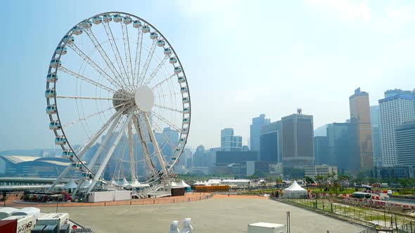 Ferris wheel in Hong kong