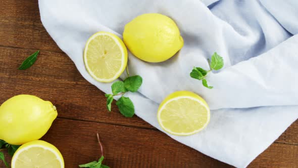 Lemon on table