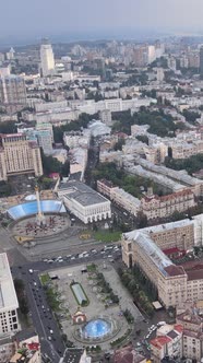 Kyiv Ukraine Aerial View of the City