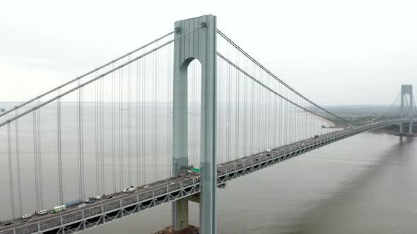 Verrazzano-Narrows bridge in Brooklyn