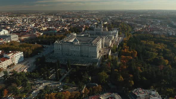 Aerial Panoramic Footage of Large City