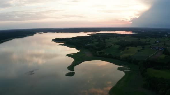 Sunset On The Lake